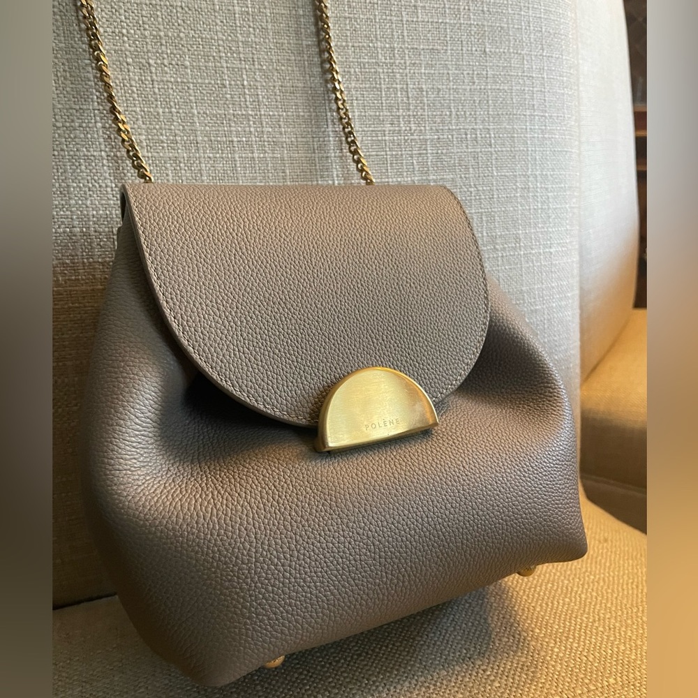 Polene Number One Mini Bag, Grey
